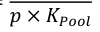 Equation: p ×K_{Pool}
