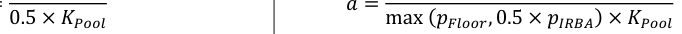 Equation: 0.5 ×K_{Pool} max (p_{Floor}, 0.5 ×p_{IRBA})×K_{Pool}