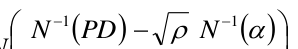 Equation: N (PD) − ρ N ()α