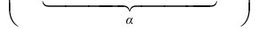 Equation: α