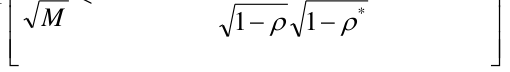 Equation: 1− ρ 1− ρ