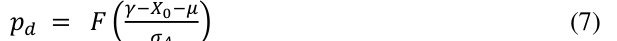 Equation: pd = F (7)