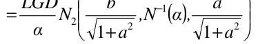 Equation: = N[2] [2] ,N (α),[2] α 1+a 1+a