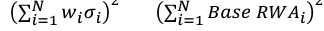 Equation: ∑i=1 wiσi ∑i=1BBBB RRRi