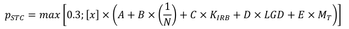 Equation: ppSSSSSS = mmmmmm 0.3; [xx] × AA+ BB× 1 NN + CC× KKIIIIII + DD× LLLLLL+ EE× MMTT