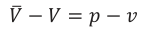 Equation: ܸ −ܸ=−ݒ