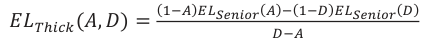 Equation: (_{1−A})_{ELSenior}(_A)_−(_{1−D})_{ELSenior}(_D) ܧܮ_{Tℎick}(ܣǡ ܦ)= _{D−A}