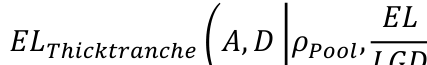 Equation: ELTℎicktrancℎe A, D ρPool, EL