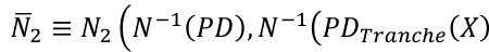Equation: N[2] ≡N[2] N−1 PD, N−1 PDTrancℎe X