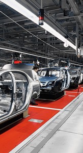 Industrial manufacturing of car bodies