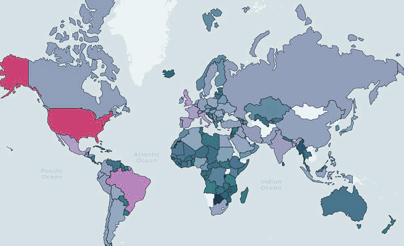 fatality world map