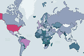 Fatality world map