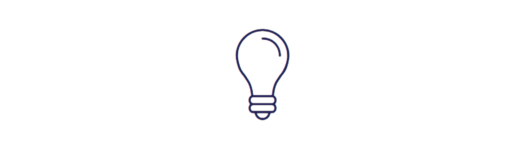 blue lightbulb icon